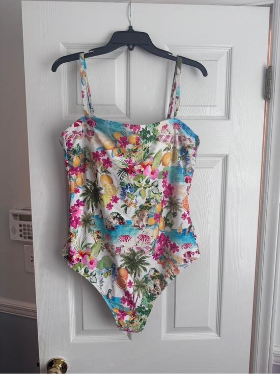 Shade & Shore Other - Shade & Shore One-Piece/Strapless Swimsuit, Italian Summer Print